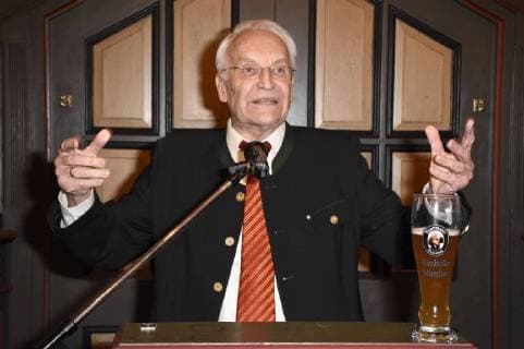 Edmund Stoiber beim Neujahrsempfang der CSU München Süd und Mitte im Ratskeller. München, 24.01.2018