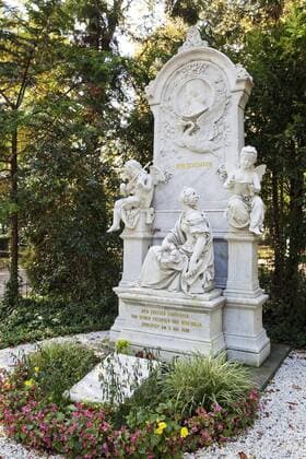 Ehrengrab von Robert Schumann und Clara Schumann, Alter Friedhof, Bonn, Nordrhein-Westfalen, Deutschland, Europa Copyright: imageBROKER StefanxZiese iblszi04633379.jpg