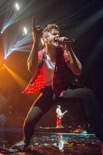 February 28, 2018 - Imagine Dragons perform onstage for the first of 2 nights at the O2 Arena in London, United Kingdom on February 28th 2018  - ZUMAr152 20180228_zaa_r152_031 Copyright: xOlliexMillingtonx xRmvx