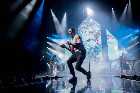 February 28, 2018 - Imagine Dragons perform onstage for the first of 2 nights at the O2 Arena in London, United Kingdom on February 28th 2018  - ZUMAr152 20180228_zaa_r152_043 Copyright: xOlliexMillingtonx xRmvx