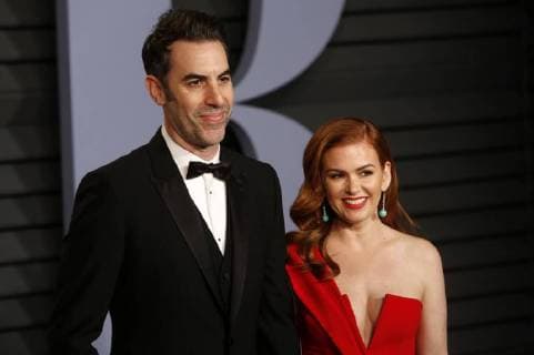 Sacha Baron Cohen und Isla Fisher bei der Vanity Fair Oscar Party 2018 anlässlich der Verleihung der 90. Academy Awards im Wallis Annenberg Center for the Performing Arts. Beverly Hills, 04.03.2018