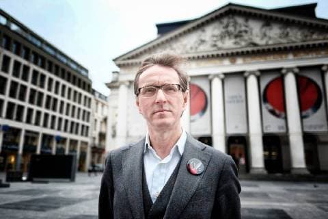 General director of De Munt - La Monnaie theatre Peter de Caluwe poses for the photographer at the presentation of the 2018-2019 season of Brussels Opera House De Munt - La Monnaie, in Brussels, Thursday 15 March 2018.  BRUNOxFAHY 05313448