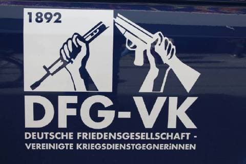 Stuttgart Ostermarsch, Demo und Kundgebung des Friedensnetz Baden Wuerttemberg in Stuttgart, 31.03.2018. DFG-VK, Deutsche Friedensgesellschaft vereinigte Kriegsdienstgegnerinnen. Copyright: xHauenschildx xEibner-Pressefotox EP_rhd