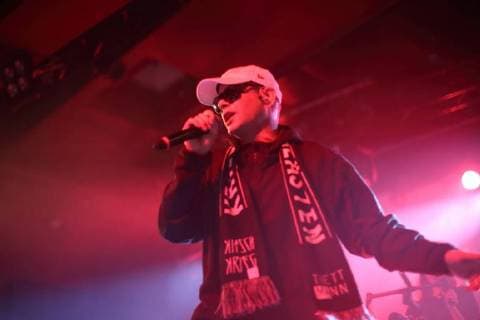Trettmann bei einem Konzert im Astra Kulturhaus in Berlin, 4. April 2018. Trettmann Konzert in Berlin