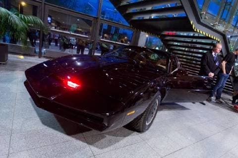 Wetzlar David Hasselhoff bei seinem Konzert 30 Years Looking for freedom Nachbar von KITT aus der Serie Knight Rider in der Ausstellung zur Tournee von David Hasselhoff 30 Years Looking for freedom in der Rittal Arena, Wetzlar, Deutschland, 18. April 2018, Copyright: xSocher xEibner-Pressefotox EP_kso