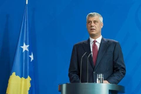 Berlin Merkel empfaengt Hashim Thaci - Staatspraesident der Republik Kosovo Hashim Thaci, Bundeskanzlerin Merkel empfaengt den Staatspraesidenten der Republik Kosovo, Hashim Thaci, Copyright: xUwexKoch xEibner-Pressefotox EP_ukh