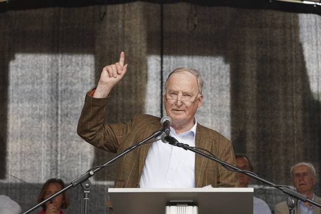 Themen der Woche KW21 News Bilder des Tages Demonstration der AFD mit Gegendemo GER, Berlin,20180527, Alexander Gauland, bei Demo der AFD, Tausende Menschen demnstrieren für und 25000 gegen die AFD in Berlin