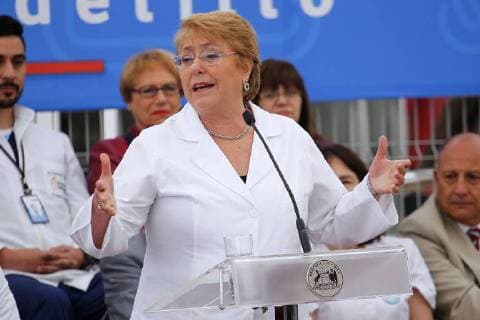 Valparaiso 01 December 2017 The President of the Republic Michelle Bachelet inaugurates the new Center for Family Health Cesfam el Rodelillo that will benefit 20 thousand people in the commune of Valparaiso Sebastian Cisternas Aton Chile Valparaiso Chile Aton 323875  Copyright: SEBASTIANxCISTERNAS ATONxCHILE.