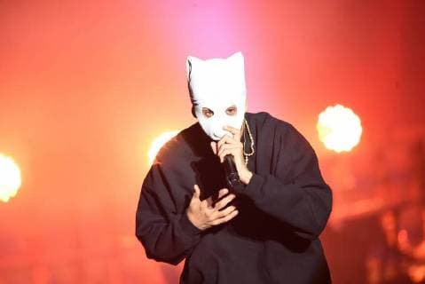 Entertainment Themen der Woche KW22 Entertainment Bilder des Tages 02.06.2018 xkhx Kassel, Hessentag Korbach 2018 Rapper Cro mit seiner Pandamaske beim Hessentag in Korbach