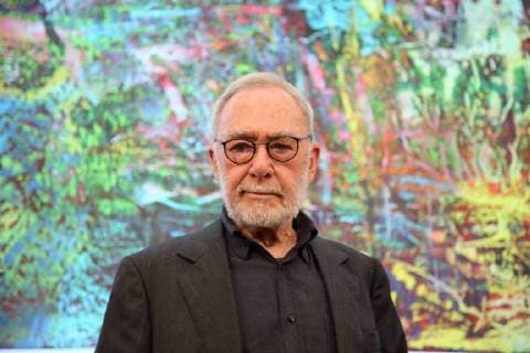 Entertainment Bilder des Tages Gerhard Richter posiert im Rahmen einer Pressekonferenz zur Ausstellung Gerhard Richter Abstraktion im Museum Barberini in Potsdam, 28. Juni 2018. Ausstellung Gerhard Richter Abstraktion im Museum Barberini