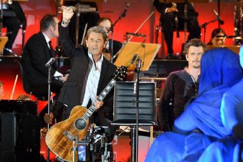 Entertainment Themen der Woche KW26 Entertainment Bilder des Tages Peter Maffay mit Band Classic Open Air First Night - 100 Jahre Deutsches Filmorchester Babelsbergi n Berlin am 05.07.2018