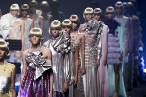 Entertainment Themen der Woche Entertainment-Bilder des Tages Models bei der Duyos Fashion Show auf der Mercedes-Benz Fashion Week Madrid Spring Summer 2019 auf dem Messegelände Ifema. Madrid, 10.07.2018 Duyos Models