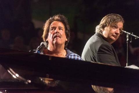 Entertainment Bilder des Tages 24.07.2018, xesx Dreieichenhain Burgfestspiele Dreieichenhain 2018 Jazz in der Burg Grand Piano Night mit Christoph Oeser und Dirk Raufeisen Band