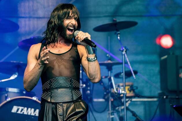 Entertainment Themen der Woche Entertainment Bilder des Tages Conchita Wurst Thomas Tom Neuwirth beim Auftritt am Vorabend der CSD-Parade in Hamburg;Christopher Street Day 2018 Hamburg Vorabend der Hamburger CSD Parade Straßenfest Bühne an Jungfernstieg, Hamburg Hamburg Deutschland Jungfernstieg