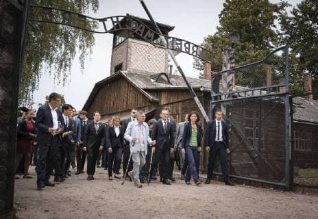 News Themen der Woche KW34 News Bilder des Tages Bundesaussenminister Heiko Maas, SPD, besucht das ehemalige deutsche Konzentrations- und Vernichtungslager Auschwitz-Birkenau, Stammlager Auschwitz I in Brzezinka, 20.08.2018. Brzezinka Polen Copyright: xXanderxHeinlx