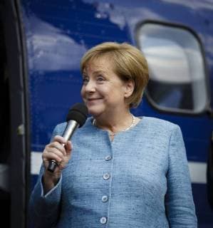 News Themen der Woche KW34 News Bilder des Tages Bundeskanzlerin Angela Merkel, CDU, beim Tag der offenen Tuer im Kanzleramt, 26.08.2018, Berlin. Berlin Deutschland