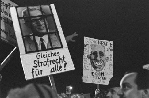 Montagsdemo am 20. November 1989 in Dresden. Foto: Hainer Michael