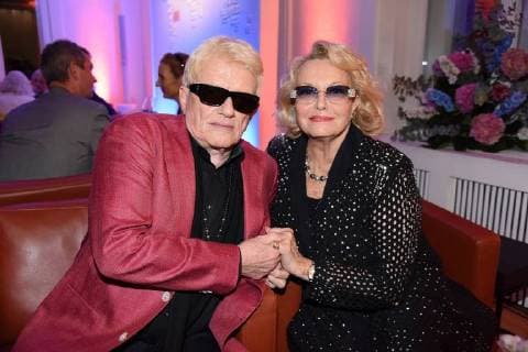 Entertainment Themen der Woche KW36 Entertainment Bilder des Tages Heino (Heinz Georg Kramm) mit Ehefrau Hannelore Kramm bei der Bertelsmann Party in der Bertelsmann Repräsentanz in Berlin am 06.09.2018