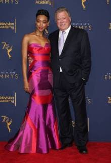 08 September 2018 - Los Angeles, California - Sonequa Martin-Green and William Shatner. 2018 Creative Arts Emmys Awards held at Microsoft Theater. Photo Credit: F. Sadou AdMedia 229901 2018-09-08 CA Los Angeles Etats-Unis  Copyright: xAdMediax STAR_229901_057