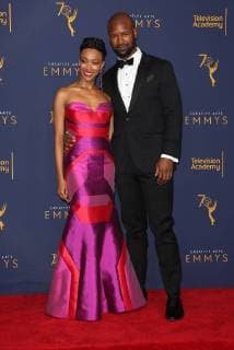 08 September 2018 - Los Angeles, California - Sonequa Martin-Green and Kenric Green. 2018 Creative Arts Emmys Awards held at Microsoft Theater. Photo Credit: F. Sadou AdMedia 229901 2018-09-08 CA Los Angeles Etats-Unis  Copyright: xAdMediax STAR_229901_071