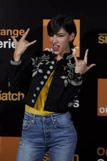 September 19, 2018 - Madrid, Madrid, Spain - Spanish actress Ursula Corbero attends the Snatch second season presentation at Sony offices in Madrid. Madrid Spain - ZUMAs197 20180919_zaa_s197_190 Copyright: xA.xPerezxMecax
