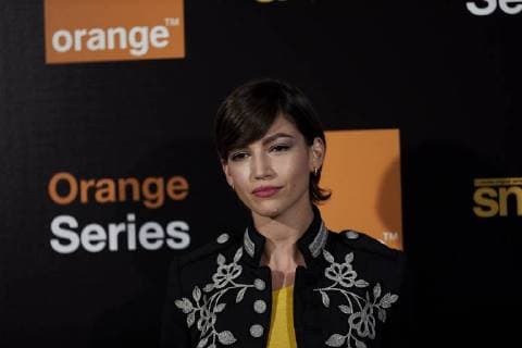 September 19, 2018 - Madrid, Madrid, Spain - Spanish actress Ursula Corbero attends the Snatch second season presentation at Sony offices in Madrid. Madrid Spain - ZUMAs197 20180919_zaa_s197_196 Copyright: xA.xPerezxMecax
