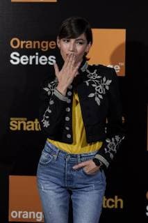 September 19, 2018 - Madrid, Madrid, Spain - Spanish actress Ursula Corbero attends the Snatch second season presentation at Sony offices in Madrid. Madrid Spain - ZUMAs197 20180919_zaa_s197_197 Copyright: xA.xPerezxMecax