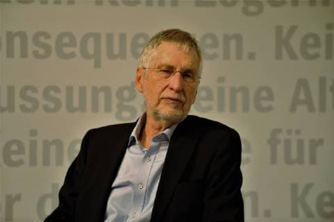Internationale Buchmesse in Frankfurt am Main, Deutschland, book fair Frankfurt, Foto: Volker Hage - Des Lebens fuenfter Akt
