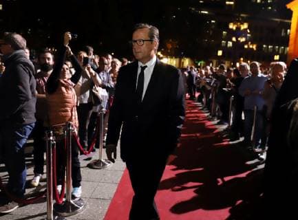 12.10.2018 GER, Frankfurt am Main, Alte Oper Hessischer Film- und Kinopreis 2018 red carpet, Roter Teppich Matthias Frederik Brandt Schauspieler