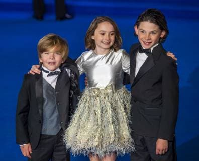 December 12, 2018 - London, United Kingdom - (L-R) Joel Dawson, Pixie Davies and Nathanael Saleh attends the European Premiere of Mary Poppins Returns at Royal Albert Hall on December 12, 2018 in London, England London United Kingdom - ZUMAs197 20181212_zaa_s197_298 Copyright: xGaryxMitchellx