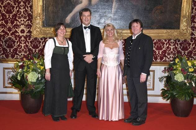 Entertainment Themen der Woche Entertainment Bilder des Tages Markus Söder mit Gattin Karin und Nikolaus Kraus mit Gattin beim Neujahrsempfang des Bayerischen Ministerpräsidenten in der Residenz. München, 11.01.2019