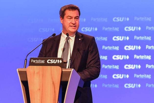 News Themen der Woche KW03 News Bilder des Tages Antrittsrede von Dr. Markus Soeder, MdL,Bayerischer Ministerpraesident, Parteitag der Christlich Sozialen Union, CSU, am 19.01.2019 in Muenchen Muenchen Bayern Deutschland