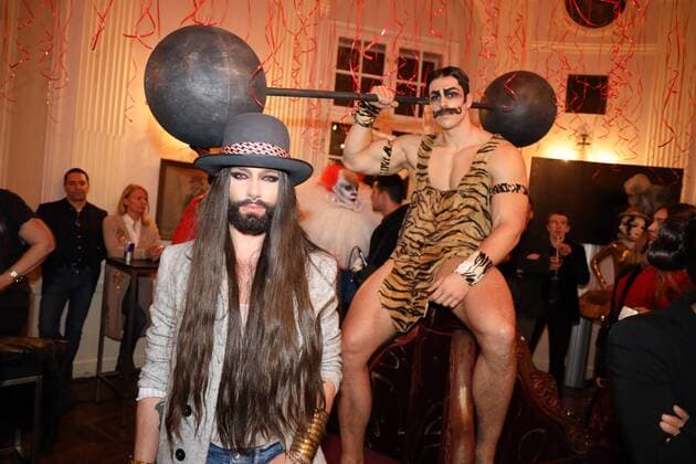 Entertainment Themen der Woche KW08 Entertainment Bilder des Tages Life Ball Style Bible Präsentation Wien, Lusthaus, 21. 02. 2019 CONCHITA, Tom NEUWIRTH