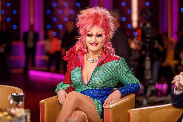 Entertainment Themen der Woche KW10 Entertainment Bilder des Tages MDR - Riverboat. Entertainerin Olivia Jones anläßlich der Aufzeichnung der MDR - Talkshow Riverboat am 06.03.2019 im Studio 3 der Mediacity Leipzig. 20190306SFL0030