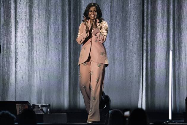 Berühmte Feministinnen, Michelle Obama Entertainment Themen der Woche KW15 Entertainment Bilder des Tages Michelle Obama präsentiert ihr Buch Becoming in der Royal Arena in Kopenhagen Michelle Obama besoeger Royal Arena i forbindelse med sin bog-tour for sin biografi Becoming tirsdag den 9. april 2019. I bogen fortaeller hun blandt andet om livet som USA s foerste afroamerikanske foerstedame. , Denmark Copyright: MartinxSylvestx cop102 spdk20190409-215314-L