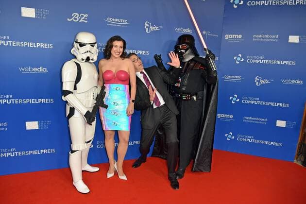 Entertainment Themen der Woche KW15 Entertainment Bilder des Tages Dorothee Baer, Andreas Scheuer beim Deutscher Computerspielpreis 2019 im Admiralspalast in Berlin am 09.04.2019