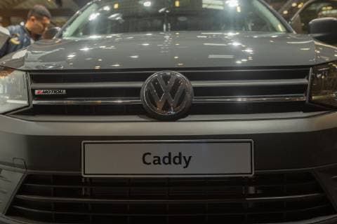 April 8, 2019 - Munich, Bavaria, Germany - VW Volkswagen Caddy. The Bauma is the most important construction fair in the world and the biggest fair in general. It takes place from 8.4.2019 - 14.4.2019 in Munich. Munich Germany  - ZUMAn230 20190408_zaa_n230_1008 Copyright: xAlexanderxPohlx