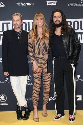 Entertainment Themen der Woche KW16 Entertainment Bilder des Tages Bill Kaulitz, Heidi Klum und Tom Kaulitz bei der Verleihung der 3. About You Awards 2019 in den Bavaria Studios. München, 18.04.2019