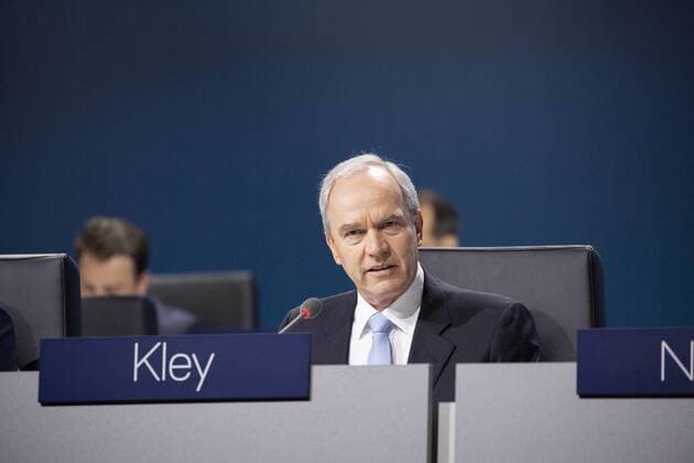 Karl-Ludwig Kley bei der Hauptversammlung der Deutschen Lufthansa AG im World Conference Center. Bonn, 07.05.2019