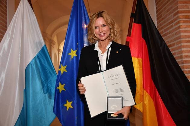 Entertainment Themen der Woche KW20 Entertainment Bilder des Tages Veronica Ferres Verleihung der Europamedaille Medaille für besonder Verdienste um den Freistaat Bayern in Europa und der Welt Prinz-Carl-Palais Residenz München 13. Mai 2019