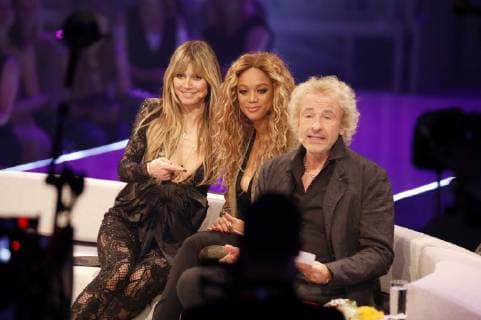 Heidi Klum, Tyra Banks und Thomas Gottschalk in der TV Show Germany s Next Topmodel by Heidi Klum 2019 im ISS Dome. Düsseldorf, 23.05.2019