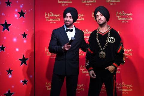 NEW DELHI, INDIA - MARCH 28: Bollywood actor and musician Diljit Dosanjh during the unveiling of his wax statue at Madame Tussauds Museum, on March 28, 2019 in New Delhi, India. (Photo by Sarang Gupta Hindustan Times ) Bollywood Actor Diljit Dosanjh Unveils His Wax Statue At Delhi?s Madame Tussauds Museum