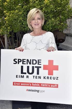 Carmen Nebel beim Fototermin zum 16. Internationalen Weltblutspendertag im Humboldt Carre. Berlin, 14.06.2019