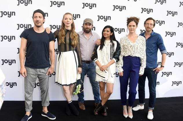 Fahri Yardim, Pheline Roggan, Christian Ulmen, Collien Ulmen-Fernandes, Emily Cox und Hendrik von Bültzingslöwen beim Joyn Launch Event im ewerk. Berlin, 18.06.2019