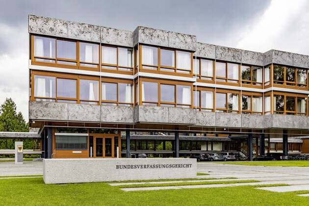 DEU, Deutschland, Baden-Württemberg, Karlsruhe, 04.08.2019: Bundesverfassungsgericht (BVerfG) in Karlsruhe.
