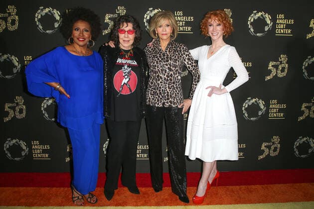 Bilder des Jahres 2019, Entertainment 09 September Entertainment Themen der Woche KW38 Entertainment Bilder des Tages Jenifer Lewis, Lily Tomlin, Jane Fonda und Kathy Griffin bei der 50 Jahre Hearts of Gold Feier vom LGBT Center (Los Angeles Gay and Lesbian Center) am 22.09.2019 in Los Angeles 50 Jahre Hearts of Gold Feier vom LGBT Center in Los Angeles