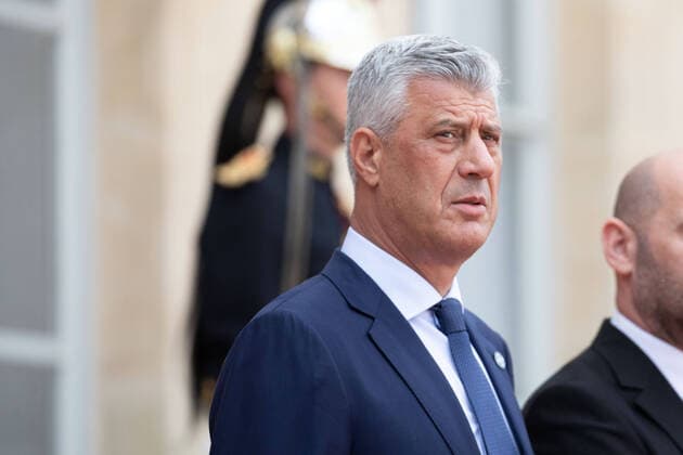 Kosovo President Hashim Thaci leaves after a lunch at the Elysee Palace after the funeral ceremony for late French President Jacques Chirac during a national day of mourning in Paris, France, September 30, 2019. Former French President Jacques Chirac died on September 26, 2019.  Copyright: xChristophexMorinx