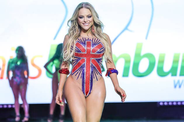 September 30, 2019, Cidade Do Mexico, Cidade do Mexico, Mexico: Jessica Lopes during the Miss Bumbum World contest final in Mexico City in the Mexican capital on Monday, 30 September Cidade Do Mexico Mexico - ZUMAv122 20190930_zap_v122_190 Copyright: xWilliamxVolcovx