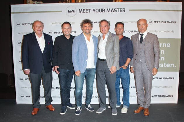 Alfons Schuhbeck, Sebastian Fitzek, Jonas Kaufmann, Nico Hofmann, Til Schweiger, Heiner Lauterbach Fotocall Meet Your Masters im Hotel Bayerischer Hof in Muenchen am 21.10.2019