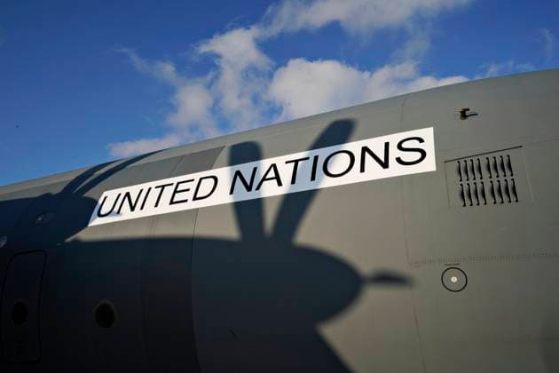 Forberedelser foer afsendelse af et C130J Hercules-transportfly fra Flyvestation Aalborg til Mali i Vestafrika, onsdag den 13. november 2019. Flyet og op mod 65 danske soldater skal stoette FN s fredsbevarende mission Minusma, der med mere end 15.000 soldater er en af FN s stoerste missioner.. , Aalborg Jylland Denmark Copyright: HenningxBagger HenningxBaggerx COP104 spdk20191113-161700-L